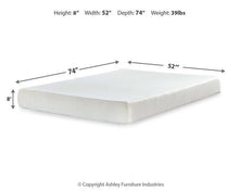 Load image into Gallery viewer, Chime 8 Inch Memory Foam Mattress in a Box