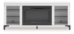 Brollevi 60" TV Stand with Electric Fireplace