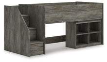 Load image into Gallery viewer, Frandern Loft Bed with Bookcase Storage