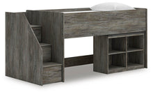 Load image into Gallery viewer, Frandern Loft Bed with Bookcase Storage