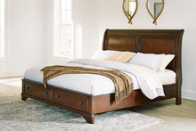 Load image into Gallery viewer, Trellington Sleigh Storage Bed