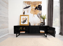 Load image into Gallery viewer, Marsden 2-door Wood 70&quot; TV Stand Charcoal Black