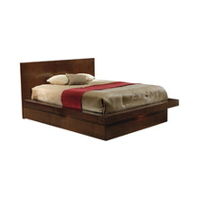 Load image into Gallery viewer, Jessica Eastern King &amp; Queen Platform Bed with Rail Seating Cappuccino