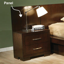 Load image into Gallery viewer, Jessica Nightstand Panels Cappuccino (Set of 2)