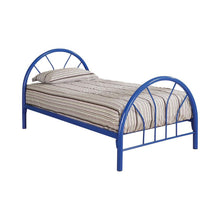 Load image into Gallery viewer, Marjorie Twin Platform Bed Black, Blue, &amp; White