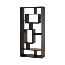 Load image into Gallery viewer, Linbrook 10-shelf Bookcase Black Oak