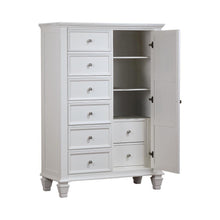 Load image into Gallery viewer, Sandy Beach 8-drawer Door Chest Storage Cream White