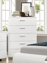 Load image into Gallery viewer, Felicity 5-drawer Chest Glossy White