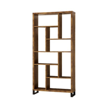 Load image into Gallery viewer, Delwin 10-shelf Bookcase Antique Nutmeg