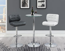 Load image into Gallery viewer, Abiline Glass Top Round Bar Table Chrome