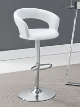 Load image into Gallery viewer, Barraza 29&quot; Adjustable Height Bar Stool Black and Chrome