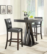 Load image into Gallery viewer, Freda Double X-shaped Base Square Bar Table Cappuccino