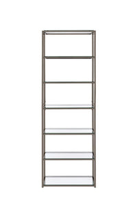 Kate 6-shelf Bookcase Black Nickel