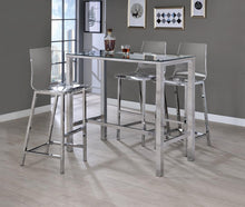 Load image into Gallery viewer, Juelia Bar Stools Chrome and Clear Acrylic (Set of 2)