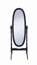 Load image into Gallery viewer, Cabot Rectangular Cheval Mirror with Arched Top Black