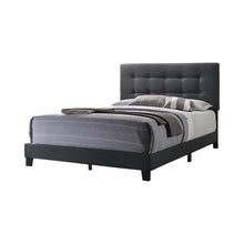 Load image into Gallery viewer, Mapes Tufted Upholstered Eastern King, Queen, Twin &amp; Full Bed Charcoal &amp; Grey