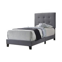 Load image into Gallery viewer, Mapes Tufted Upholstered Eastern King, Queen, Twin &amp; Full Bed Charcoal &amp; Grey