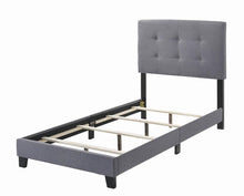 Load image into Gallery viewer, Mapes Tufted Upholstered Eastern King, Queen, Twin &amp; Full Bed Charcoal &amp; Grey