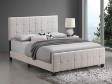 Load image into Gallery viewer, Fairfield Eastern King &amp; Queen Upholstered Panel Bed Beige &amp; Grey