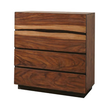Load image into Gallery viewer, Winslow 4-drawer Chest Smokey Walnut and Coffee Bean