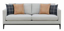 Load image into Gallery viewer, Apperson Cushioned Back Sofa Light Grey