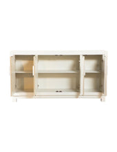 Load image into Gallery viewer, Voula Rectangular 4-door Accent Cabinet White and Gold