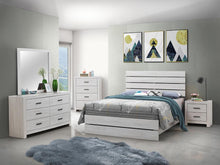 Load image into Gallery viewer, Brantford Eastern King Panel Bed Coastal White