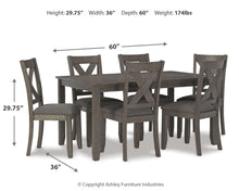 Load image into Gallery viewer, Caitbrook Dining Table and Chairs (Set of 7)