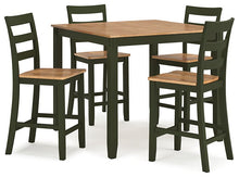Load image into Gallery viewer, Gesthaven Counter Height Dining Table and 4 Barstools (Set of 5)