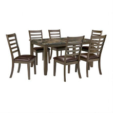 Load image into Gallery viewer, Adia 7 Pc Dinning Table Set Grey &amp; Brown