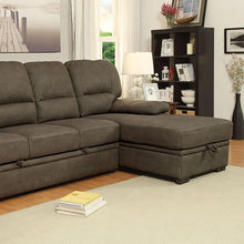 Load image into Gallery viewer, ALCESTER Brown &amp; Gray Sectional w/ Sleeper, Ash