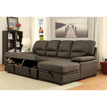 Load image into Gallery viewer, ALCESTER Brown &amp; Gray Sectional w/ Sleeper, Ash