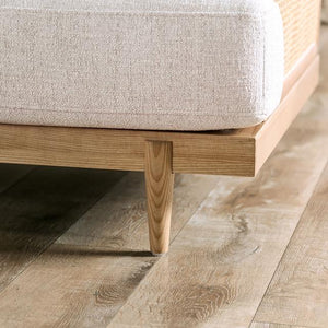 ALESUND Chair, Beige/Light Oak Natural & Brown