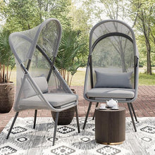 Load image into Gallery viewer, Alverta Foldable Chair Grey &amp; Black (2/Ctn)