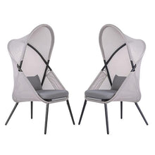 Load image into Gallery viewer, Alverta Foldable Chair Grey &amp; Black (2/Ctn)