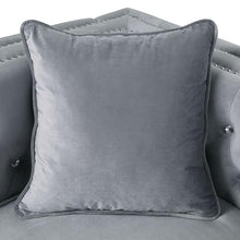 Load image into Gallery viewer, Amie Glam Gray &amp; Black Sectional w/Storage