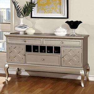 Amina Grey & Gold 66" Dining Table