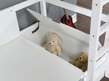 Load image into Gallery viewer, CALLISTUS Twin Workstation Loft Bed, White &amp; Gray