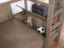 Load image into Gallery viewer, CALLISTUS Twin Workstation Loft Bed, White &amp; Gray