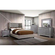 Load image into Gallery viewer, Cayla Cal.King, E.King, &amp; Queen Bed Silver &amp; Grey