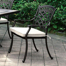 Load image into Gallery viewer, Charissa Antique Black/Beige Arm Chair (2/CTN)