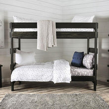 Load image into Gallery viewer, Arlette Twin/Twin Bunk Bed Brown, Black, Gray, &amp; White