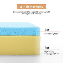 Load image into Gallery viewer, Artemisia 8" Memory Foam Mattress White