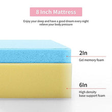 Load image into Gallery viewer, Artemisia 8" Memory Foam Mattress White