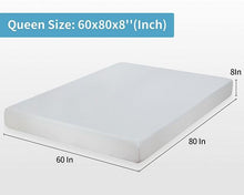 Load image into Gallery viewer, Artemisia 8" Memory Foam Mattress White