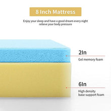 Load image into Gallery viewer, Artemisia 8" Memory Foam Mattress White