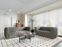 Load image into Gallery viewer, AVERSA Sofa, Black, Gray, &amp; White