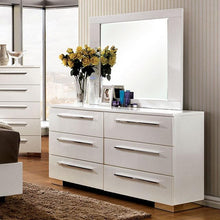 Load image into Gallery viewer, CLEMENTINE Glossy White Mirror