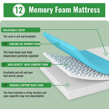 Load image into Gallery viewer, Coreopsis 12&quot; Twin Memory Foam Wave Comfort