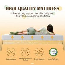 Load image into Gallery viewer, Forsythia 8&quot; Twin Green Tea Gel Memory Foam